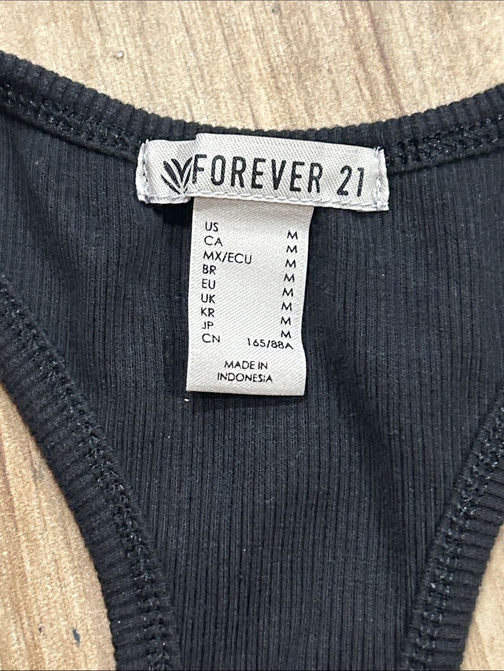 Forever 21 Black Ribbed Racerback Tank - Picture 3 of 4